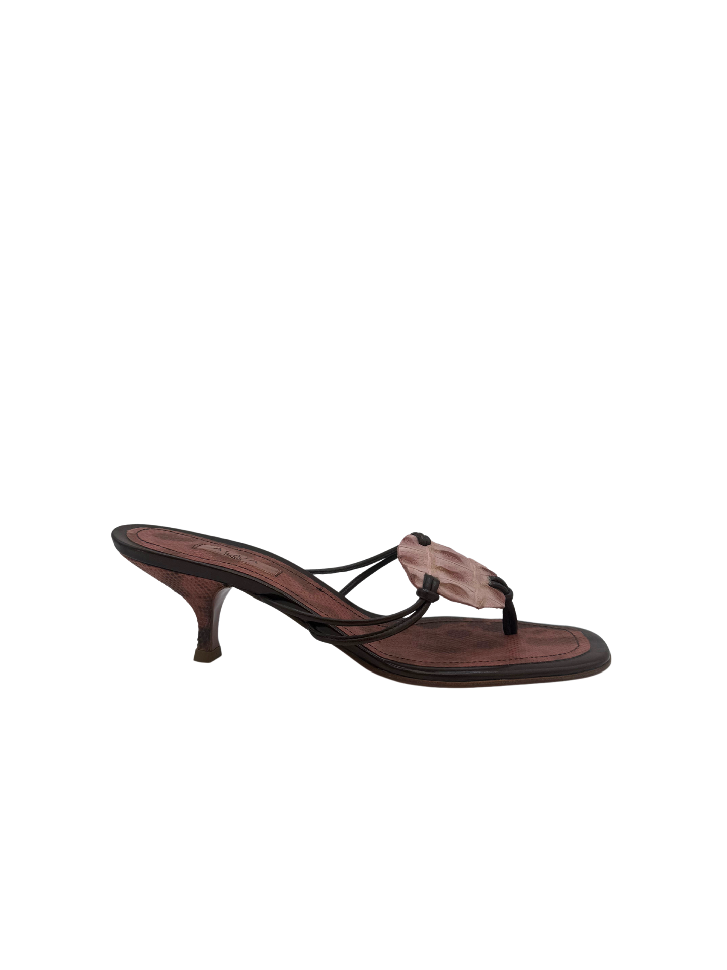 Alaia Pink Alligator Heels, IT 36