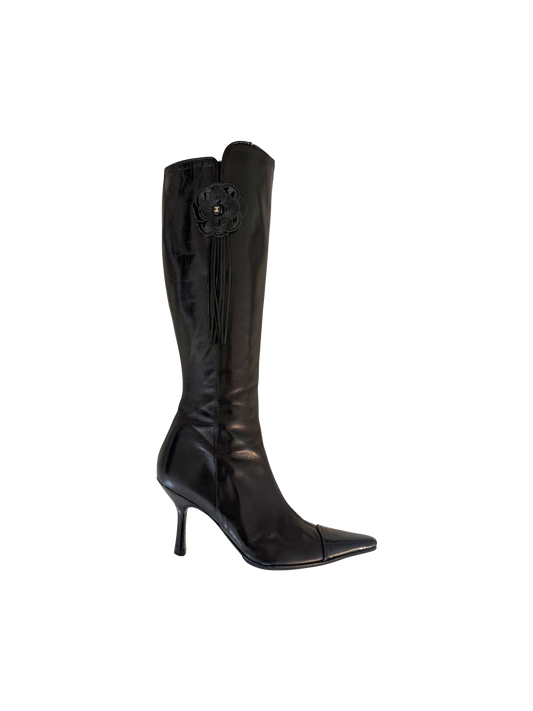 Chanel Camellia Boots, IT 36