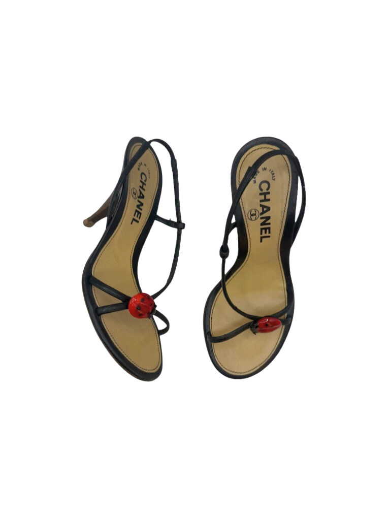 Chanel Ladybug Sandals, IT 36