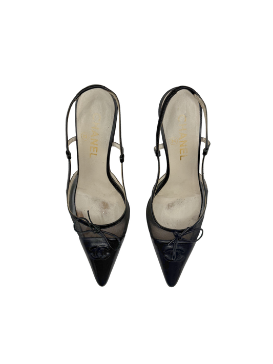 Chanel CC Slingbacks, IT 36