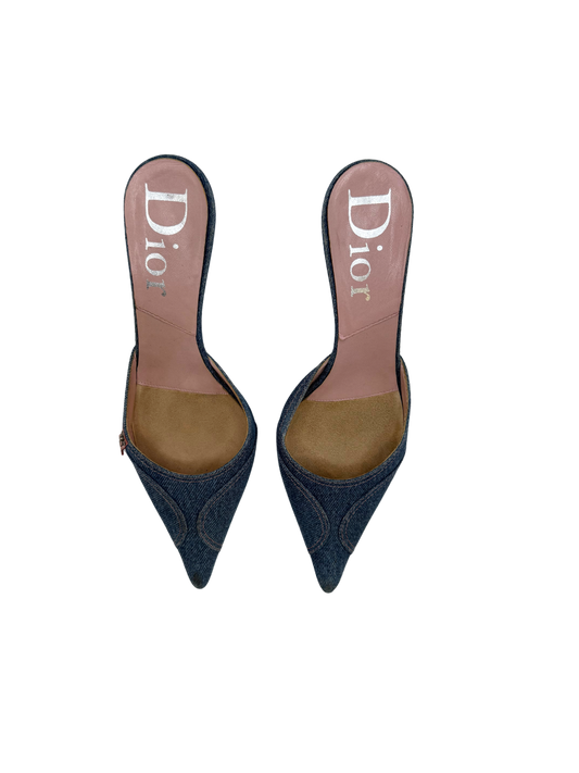 Dior Denim Mules, IT 37