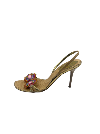 Rene Caovilla Embellished Slingbacks, IT 37