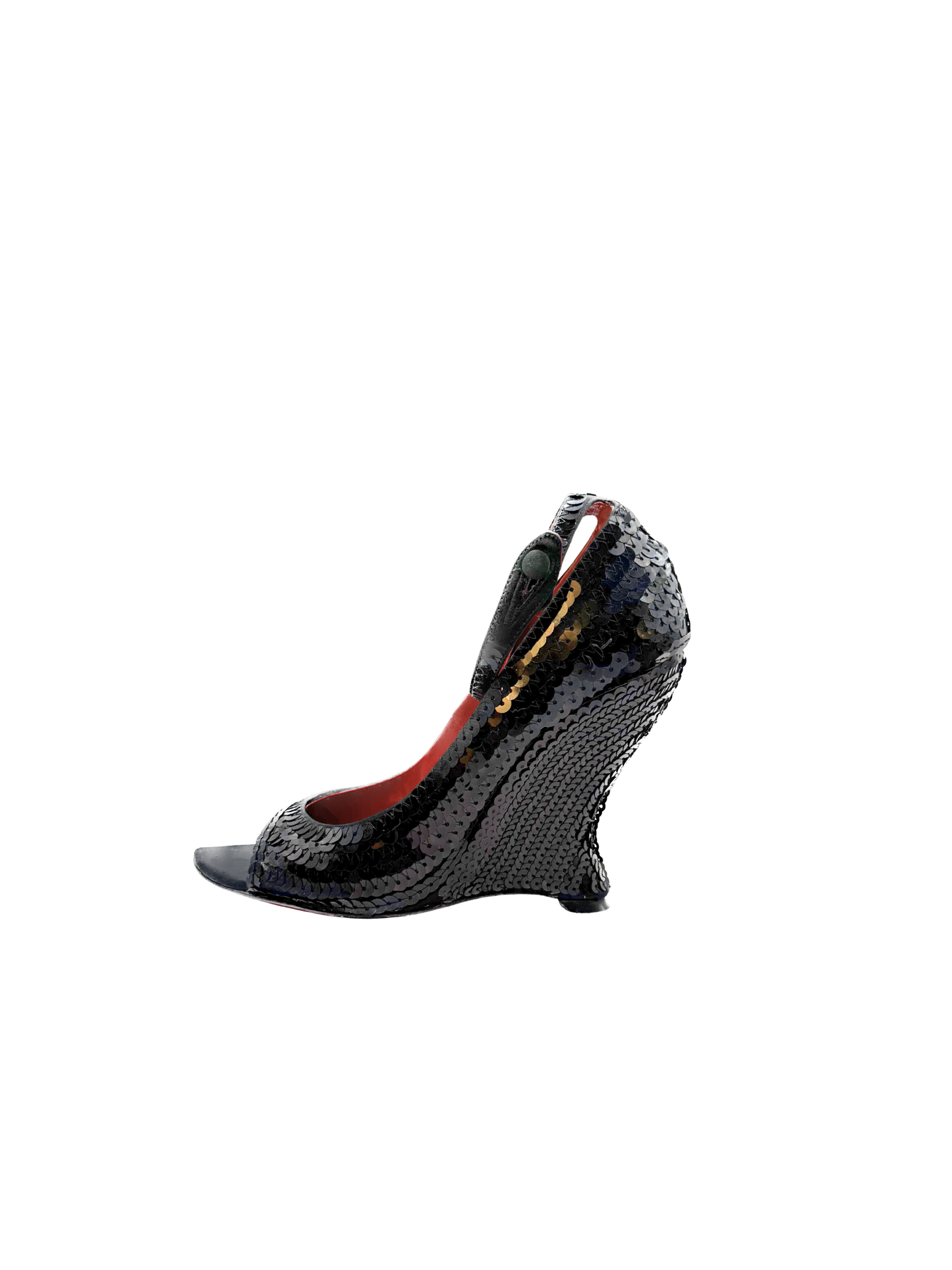 RARE Yves Saint Laurent Sequin Wedges, IT 36